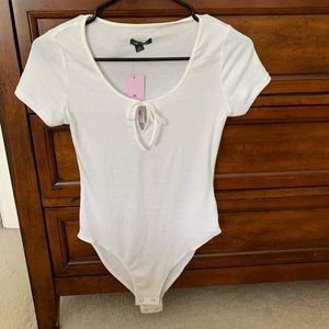 White extra small body suit